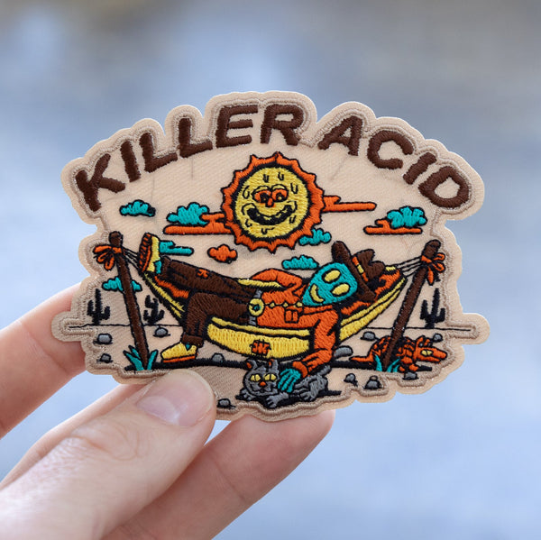 Alien Cowboy Embroidered Patch - Patches - killeracid.com