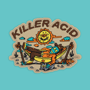 Alien Cowboy Embroidered Patch - Patches - killeracid.com
