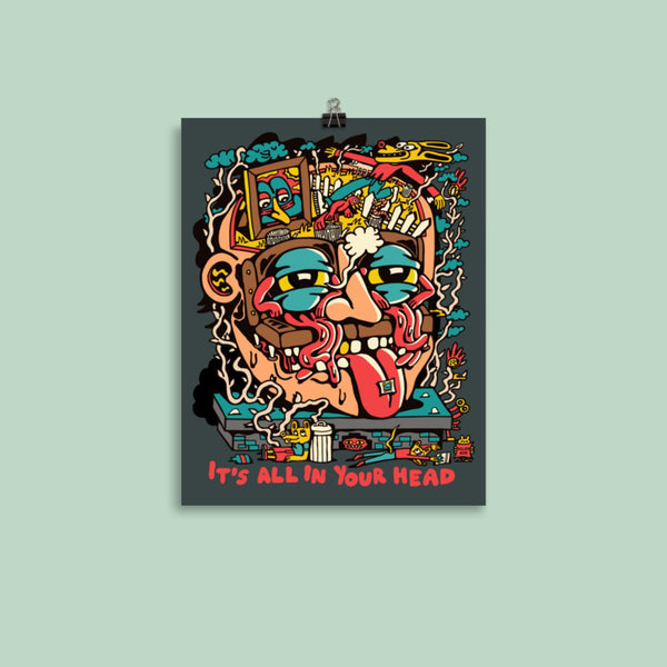All In Your Head Poster - Posters & Prints - killeracid.com