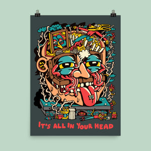 All In Your Head Poster - Posters & Prints - killeracid.com