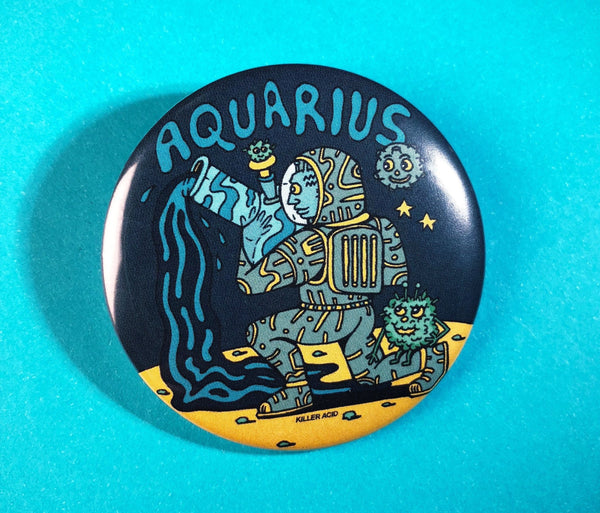 Aquarius Button - Buttons - killeracid.com