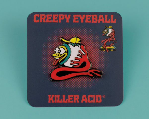 Creepy Eyeball Enamel Pin - Pins - killeracid.com