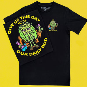 Daily Bud Black T-Shirt - T-Shirts - killeracid.com
