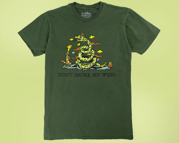 Don't Smoke My Weed Green T-Shirt - T-Shirts - killeracid.com