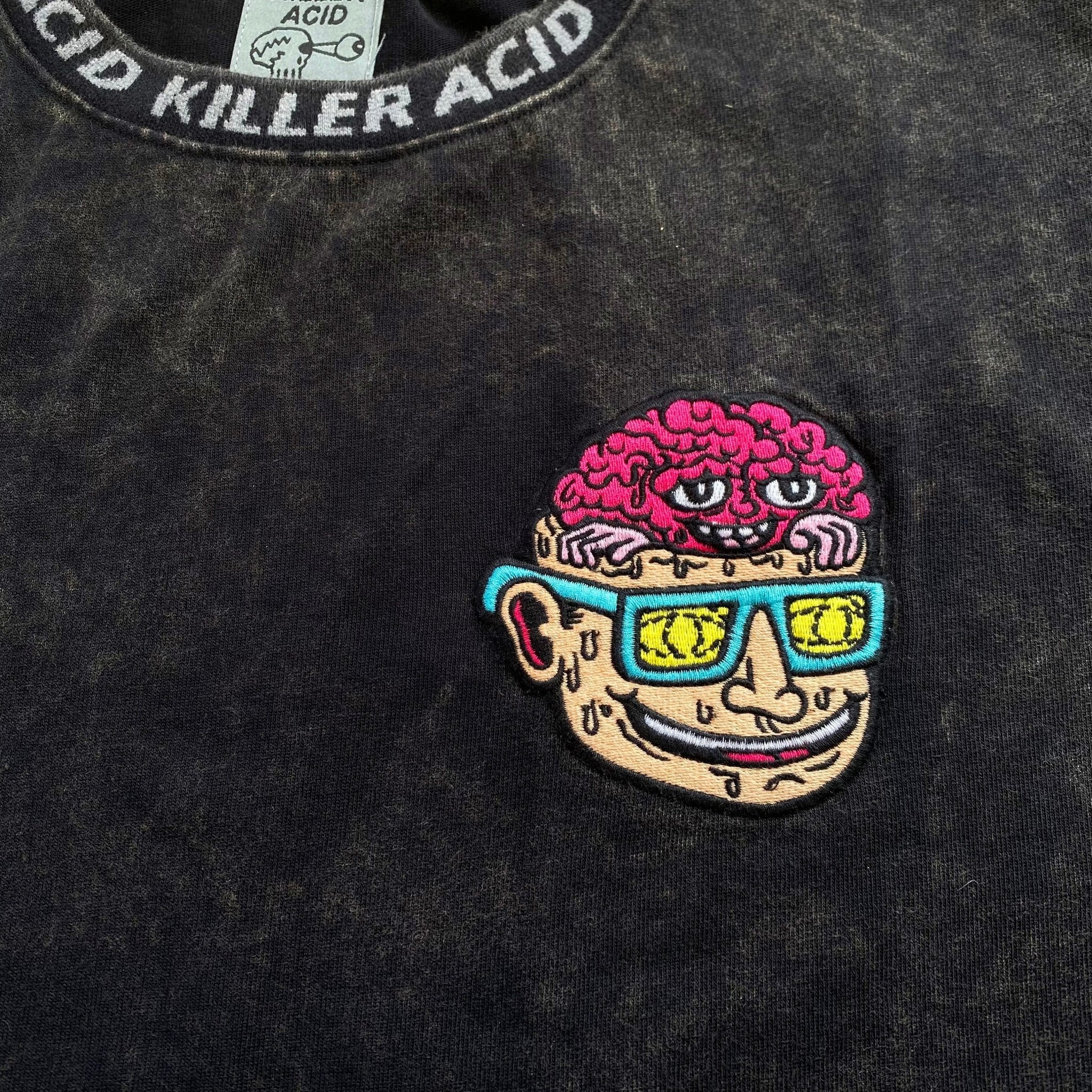 Flip Your Lid Black Mineral Wash T-Shirt – Killer Acid