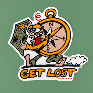 Get Lost Sticker - Stickers - killeracid.com