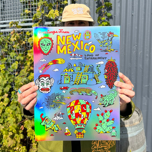 Greetings from New Mexico Poster - Posters & Prints - killeracid.com