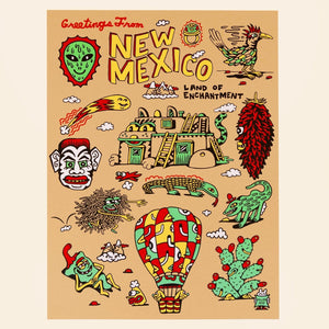 Greetings from New Mexico Poster - Posters & Prints