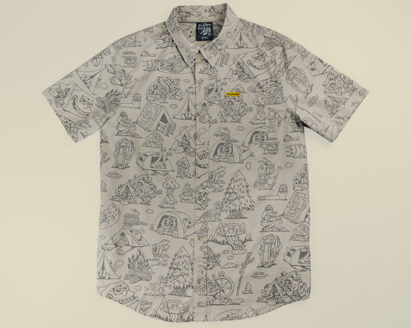 Grey Get Lost Button Up - Button Ups - killeracid.com
