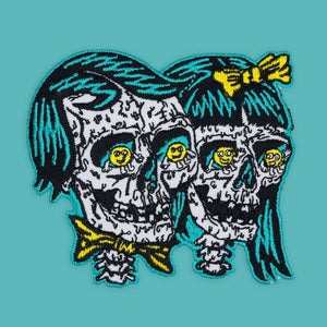 Happy Couple Embroidered Patch - Patches