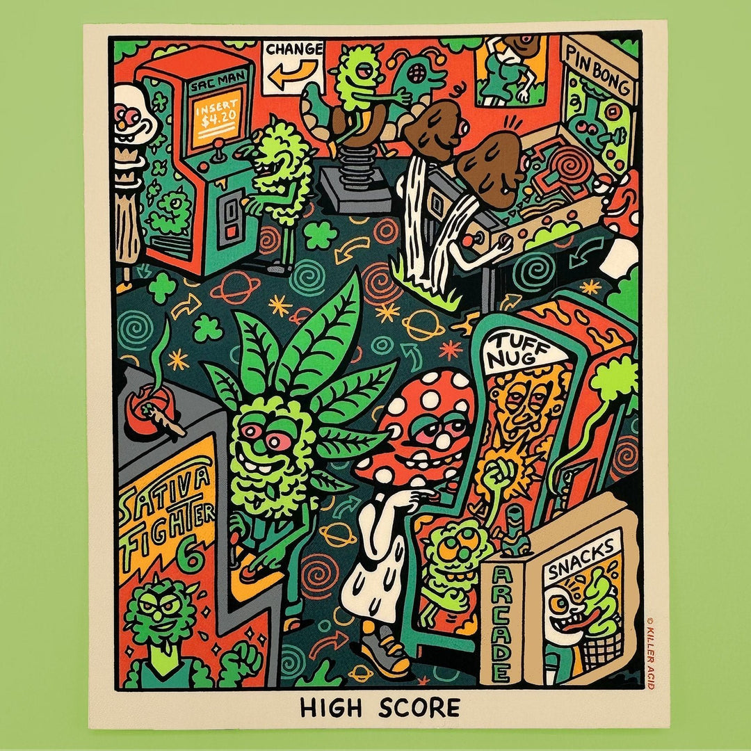 High Score Sticker – Killer Acid