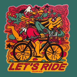 Let's Ride Sticker - Stickers - killeracid.com