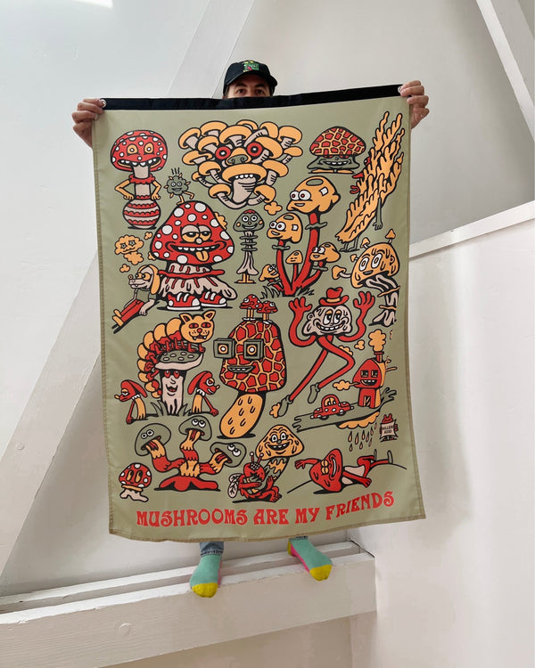 Mushroom Friends Banner - Art & Collectibles - killeracid.com