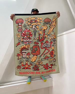 Mushroom Friends Banner - Art & Collectibles