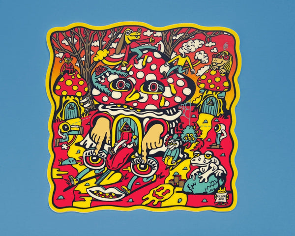 Mushroom House Sticker - Stickers - killeracid.com