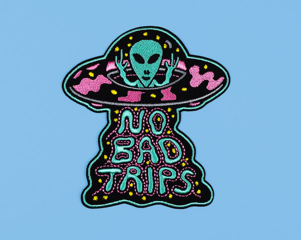 No Bad Trips Embroidered Patch - Patches - killeracid.com