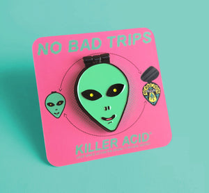 No Bad Trips Enamel Pin - Pins - killeracid.com