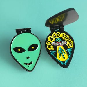 No Bad Trips Enamel Pin - Pins - killeracid.com