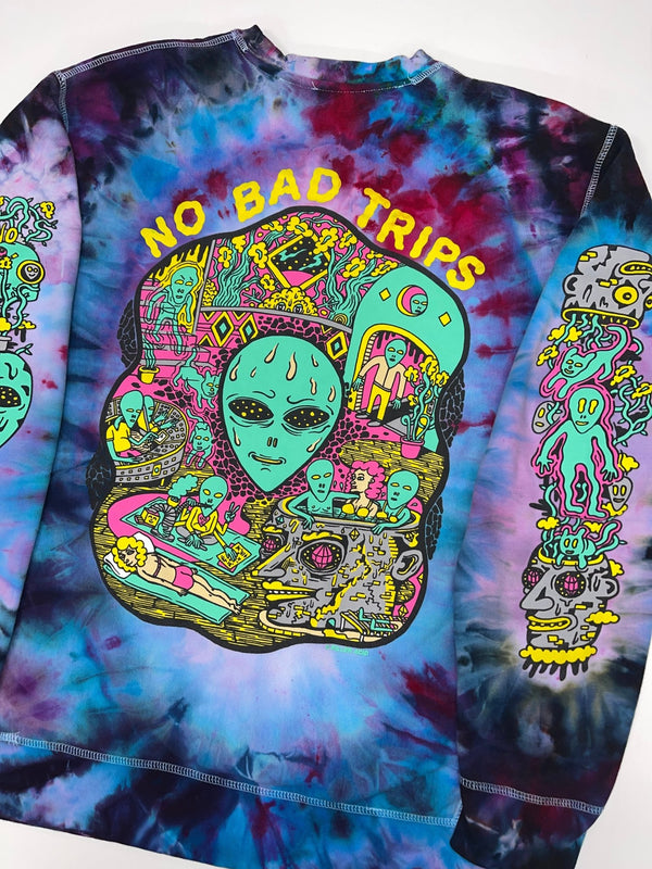 No Bad Trips Special Dyed Crew Neck - Long Sleeves - killeracid.com