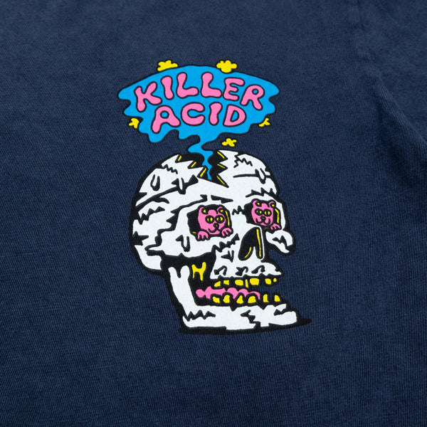 No Brain Vintage Wash T-Shirt - T-Shirts - killeracid.com