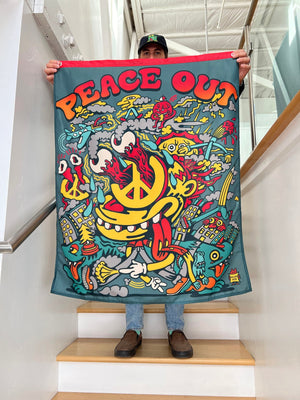 Peace Out Banner - Art & Collectibles