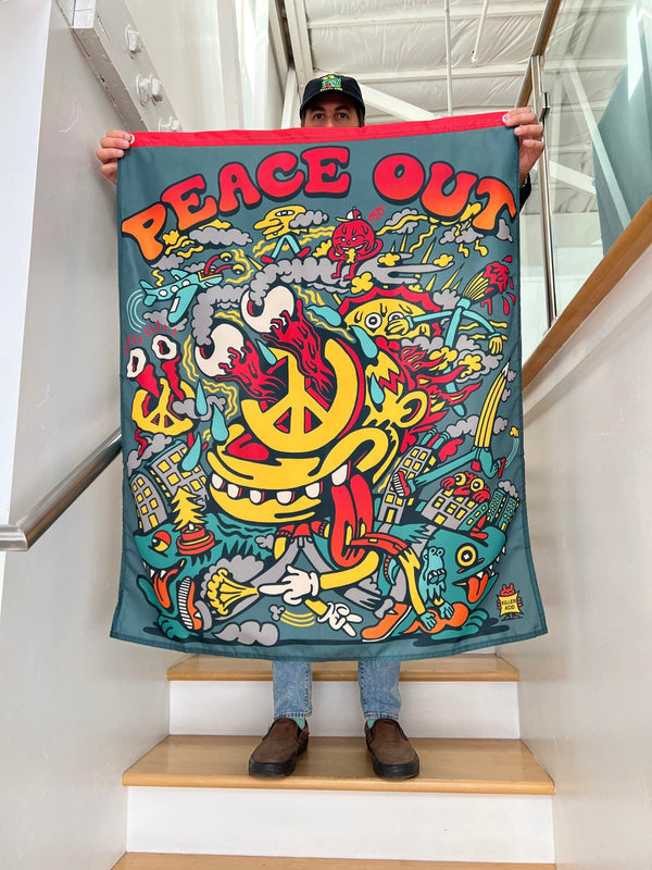 Peace Out Banner - Art & Collectibles - killeracid.com