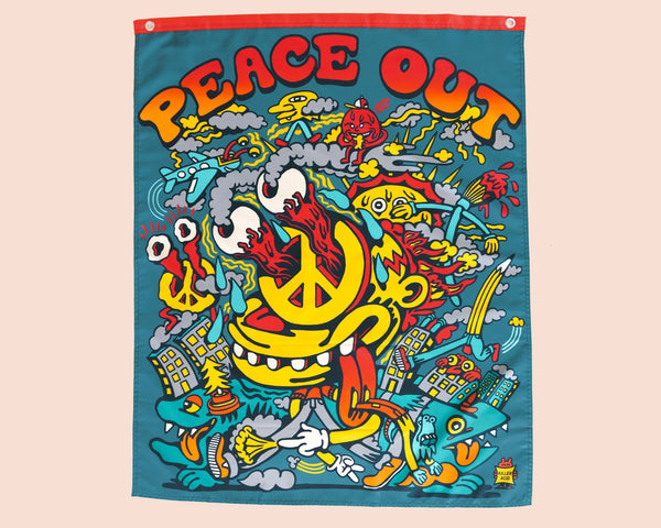 Peace Out Banner - Art & Collectibles - killeracid.com