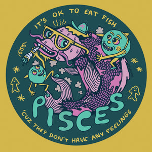 Pisces Button - Buttons - killeracid.com