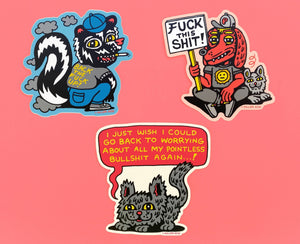 Quarantine Gang Stickers - Stickers - killeracid.com