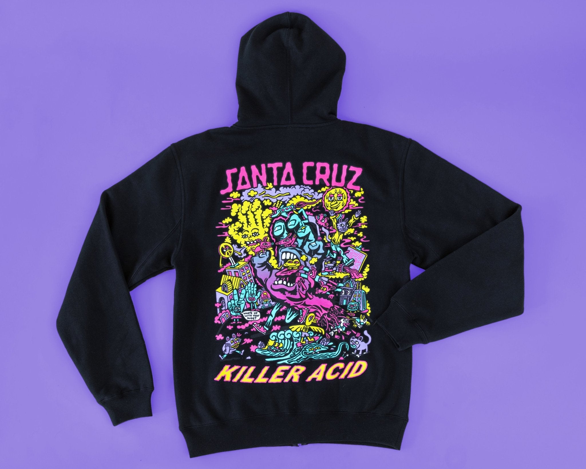 Santa Cruz Screaming Hand Black Hoodie – Killer Acid