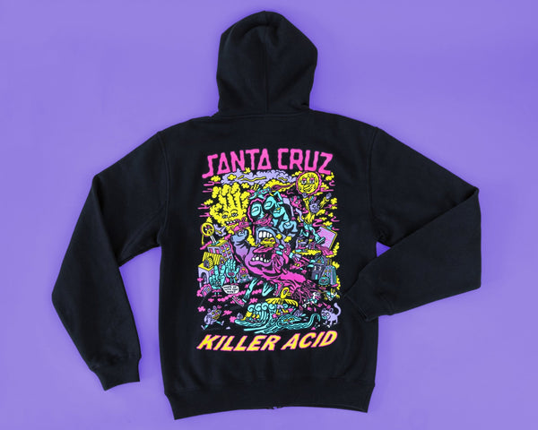 Santa Cruz Screaming Hand Black Hoodie - Hoodies - killeracid.com