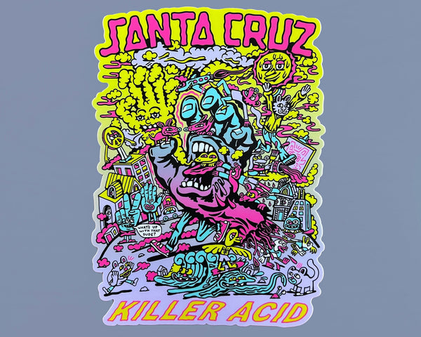 Santa Cruz Screaming Hand XL Sticker - Stickers - killeracid.com