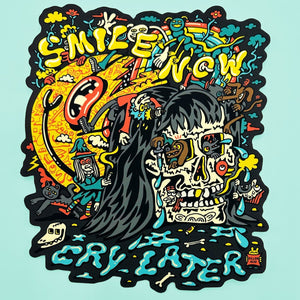 Smile Now, Cry Later Sticker - Stickers