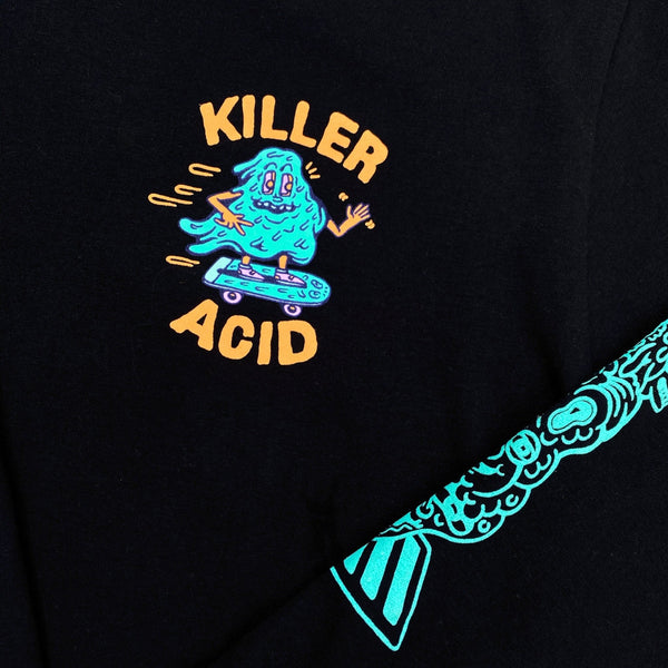 Spook House Black Killer Acid Long Sleeve - Clothing - killeracid.com