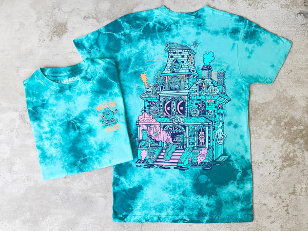 Spook House Tahiti Blue Wash T-shirt - T-Shirts - killeracid.com