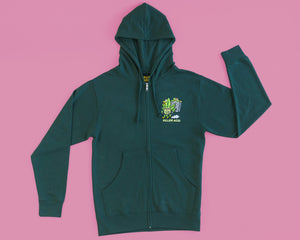 Stoner Graveyard Forest Green Hoodie - Hoodies - killeracid.com