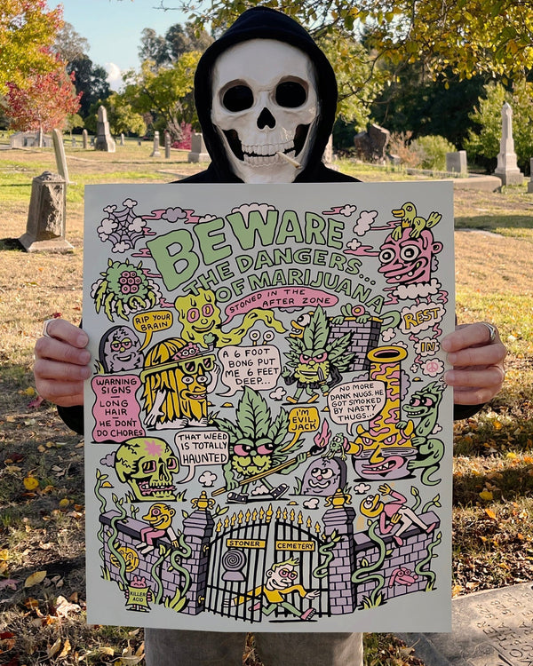 Stoner Graveyard Print - Art & Collectibles - killeracid.com