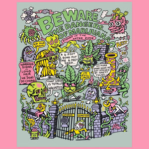 Stoner Graveyard Print - Art & Collectibles - killeracid.com