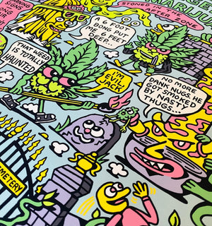Stoner Graveyard Print - Art & Collectibles - killeracid.com