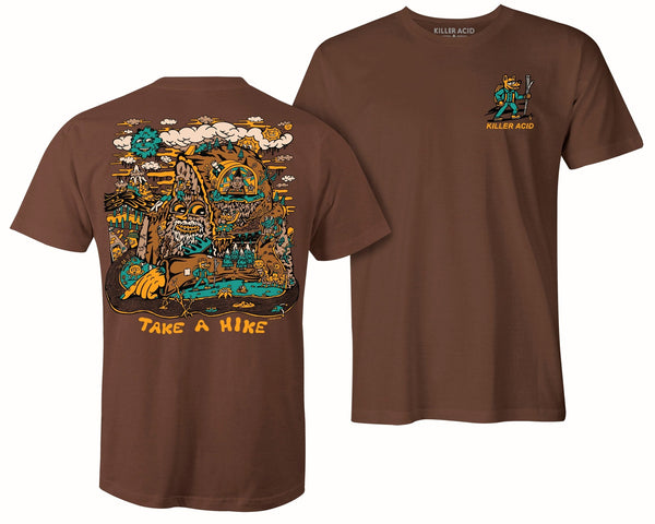 Take A Hike Chestnut T-Shirt - T-Shirts - killeracid.com