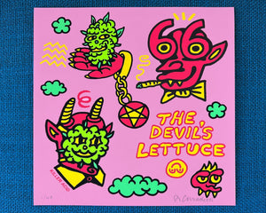 The Devil's Lettuce 12x12" print - Art & Collectibles